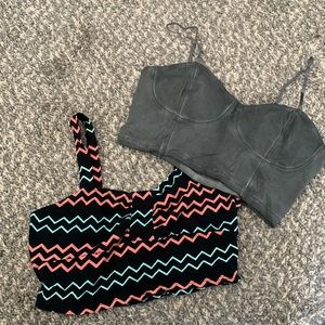 Bundle of 2 crop tank tops